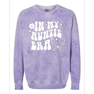 In My Auntie Era Fun Aunt Butterfly Colorblast Crewneck Sweatshirt