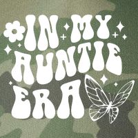 In My Auntie Era Fun Aunt Butterfly Legacy Tie Dye Trucker Hat