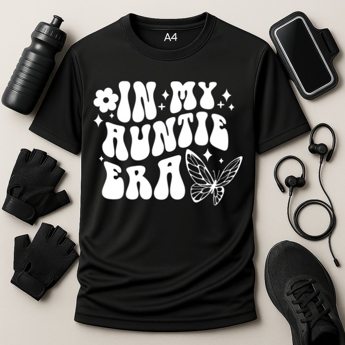 In My Auntie Era Fun Aunt Butterfly Cooling Performance Crew T-Shirt