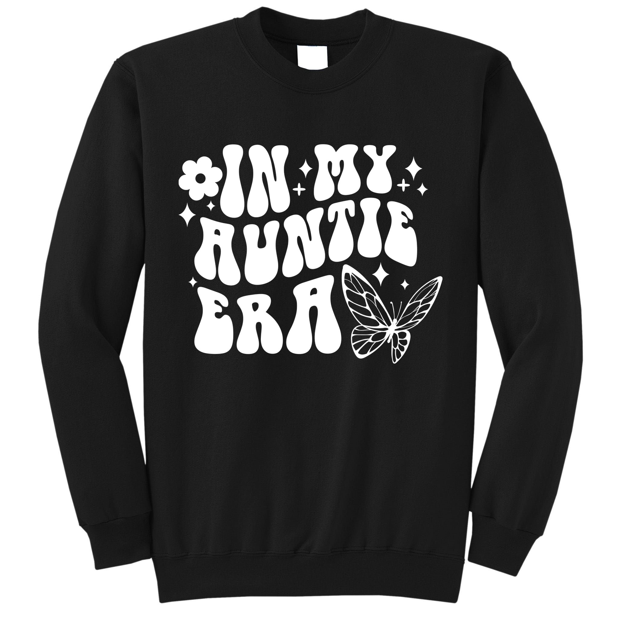 In My Auntie Era Fun Aunt Butterfly Tall Sweatshirt