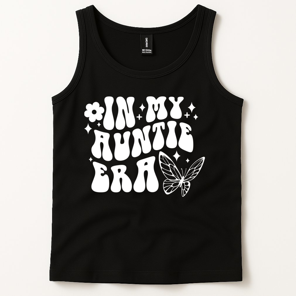 In My Auntie Era Fun Aunt Butterfly Tank Top