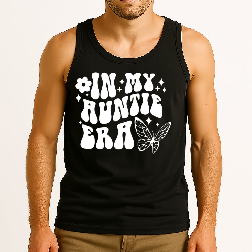 In My Auntie Era Fun Aunt Butterfly Tank Top