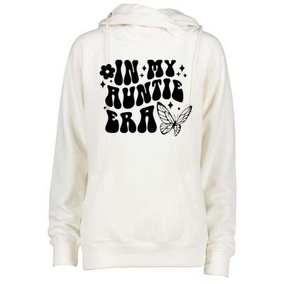 In My Auntie Era Fun Aunt Butterfly Womens Funnel Neck Pullover Hood