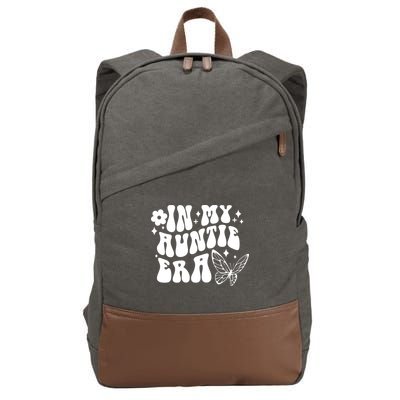 In My Auntie Era Fun Aunt Butterfly Cotton Canvas Backpack