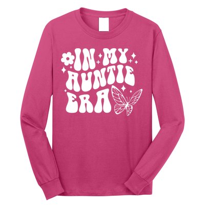 In My Auntie Era Fun Aunt Butterfly Long Sleeve Shirt