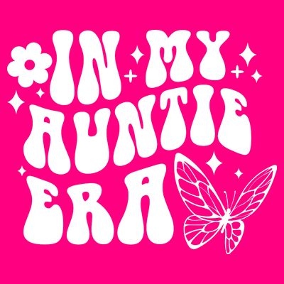 In My Auntie Era Fun Aunt Butterfly T-Shirt