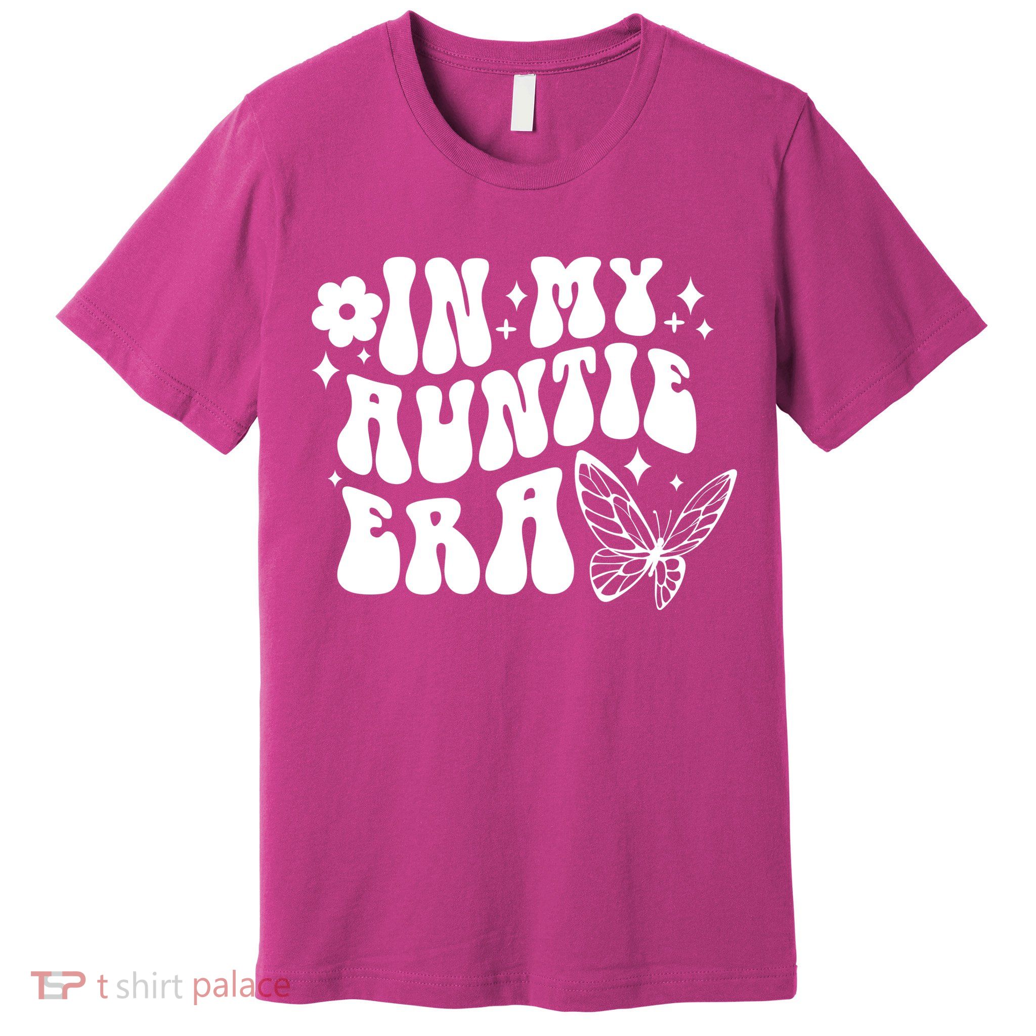 In My Auntie Era Fun Aunt Butterfly Premium T-Shirt