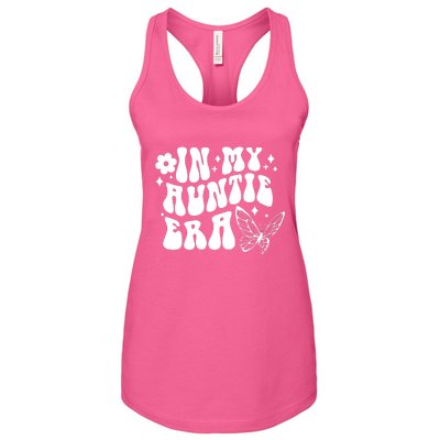 In My Auntie Era Fun Aunt Butterfly Women's Racerback Tank