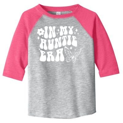 In My Auntie Era Fun Aunt Butterfly Toddler Fine Jersey T-Shirt