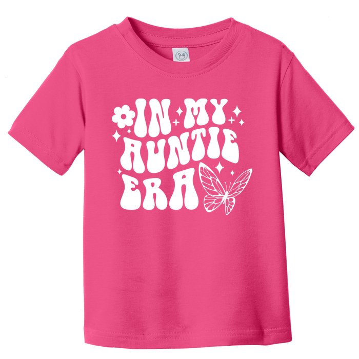 In My Auntie Era Fun Aunt Butterfly Toddler T-Shirt