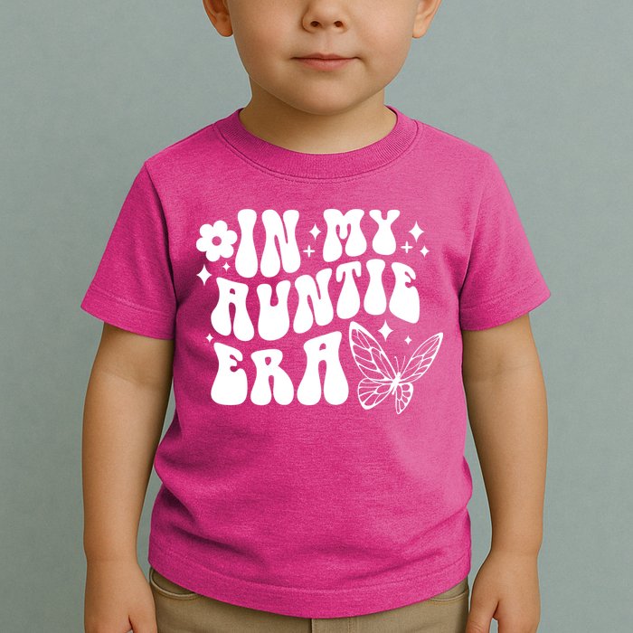 In My Auntie Era Fun Aunt Butterfly Toddler T-Shirt