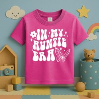 In My Auntie Era Fun Aunt Butterfly Toddler T-Shirt