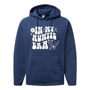 In My Auntie Era Fun Aunt Butterfly Performance Fleece Hoodie