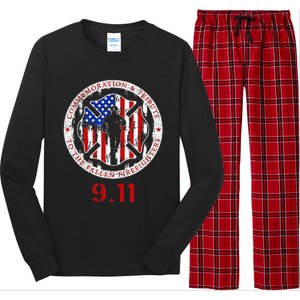 In Memory And Honor Of Firefighters Remembering 911 Long Sleeve Pajama Set