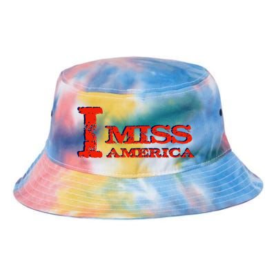 I Miss America Patriotic Gift Tie Dye Newport Bucket Hat