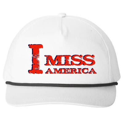 I Miss America Patriotic Gift Snapback Five-Panel Rope Hat