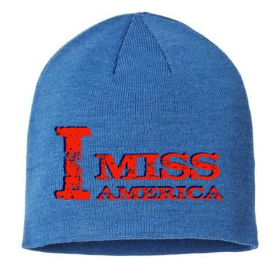 I Miss America Patriotic Gift Sustainable Beanie