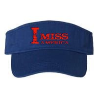 I Miss America Patriotic Gift Valucap Bio-Washed Visor