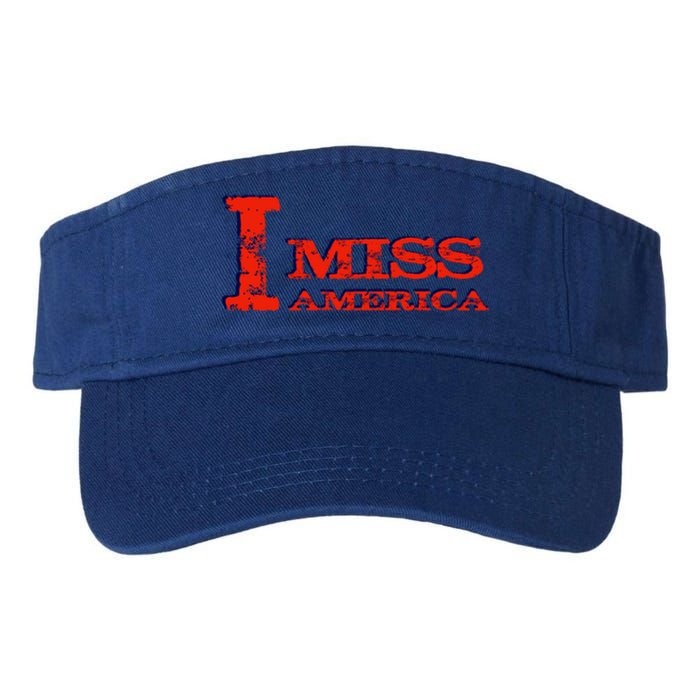 I Miss America Patriotic Gift Valucap Bio-Washed Visor