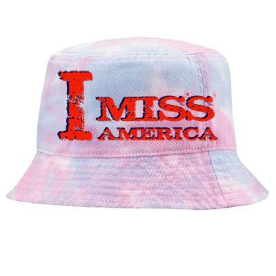 I Miss America Patriotic Gift Tie-Dyed Bucket Hat