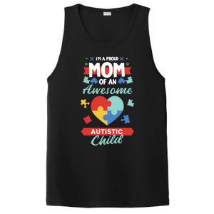 I M A Proud Mom Of An Awesome Autism Awareness Great Gift PosiCharge Competitor Tank