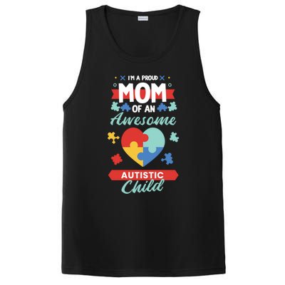 I M A Proud Mom Of An Awesome Autism Awareness Great Gift PosiCharge Competitor Tank