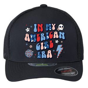 In My American Girl Era Retro 4th Of July Fourth Groovy Flexfit Unipanel Trucker Cap