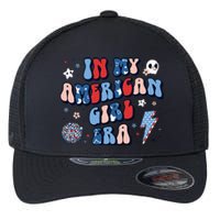 In My American Girl Era Retro 4th Of July Fourth Groovy Flexfit Unipanel Trucker Cap