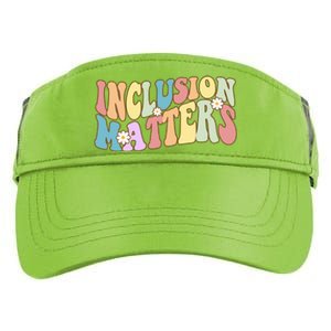 Inclusion Matters Autism Awareness Retro Floral Adult Drive Performance Visor