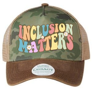 Inclusion Matters Autism Awareness Retro Floral Legacy Tie Dye Trucker Hat