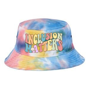 Inclusion Matters Autism Awareness Retro Floral Tie Dye Newport Bucket Hat