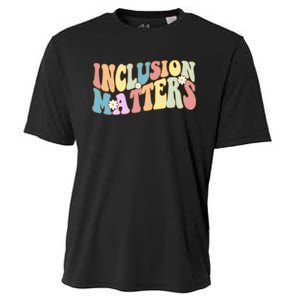 Inclusion Matters Autism Awareness Retro Floral Cooling Performance Crew T-Shirt