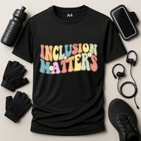 Inclusion Matters Autism Awareness Retro Floral Performance Shirt