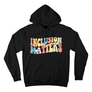 Inclusion Matters Autism Awareness Retro Floral Hoodie