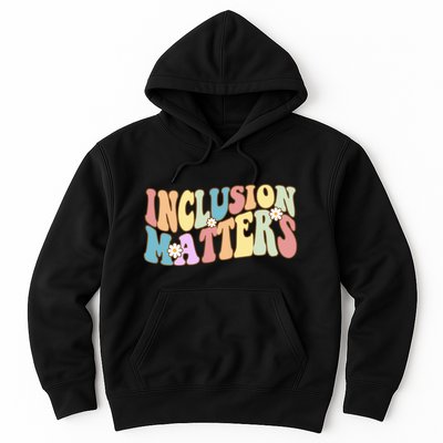 Inclusion Matters Autism Awareness Retro Floral Hoodie