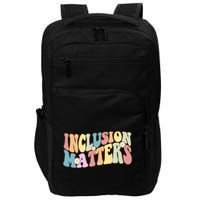 Inclusion Matters Autism Awareness Retro Floral Impact Tech Backpack