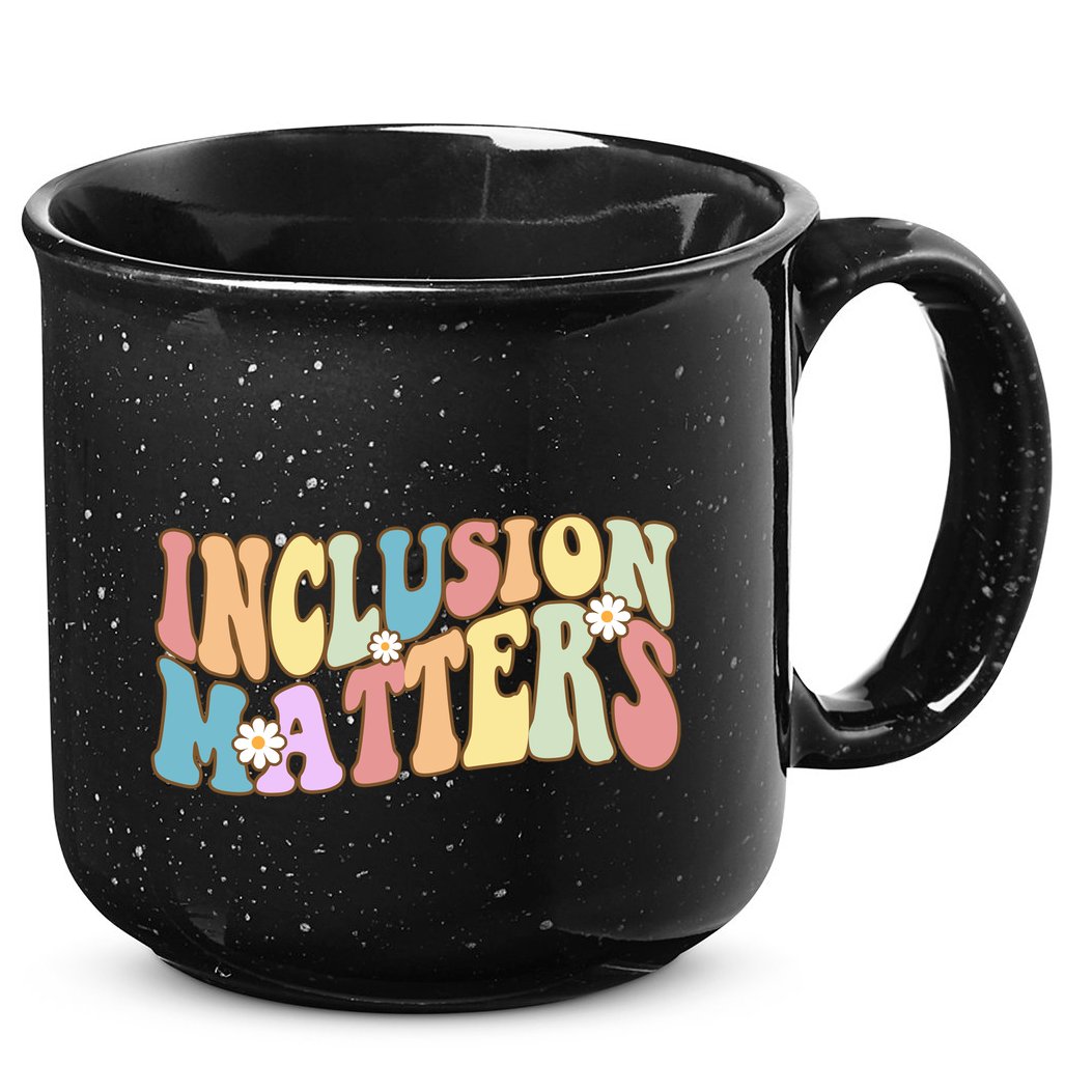 Inclusion Matters Autism Awareness Retro Floral 15oz Campfire Ceramic Mug