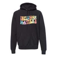 Inclusion Matters Autism Awareness Retro Floral Premium Hoodie