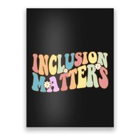 Inclusion Matters Autism Awareness Retro Floral Poster