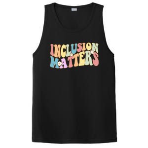 Inclusion Matters Autism Awareness Retro Floral PosiCharge Competitor Tank