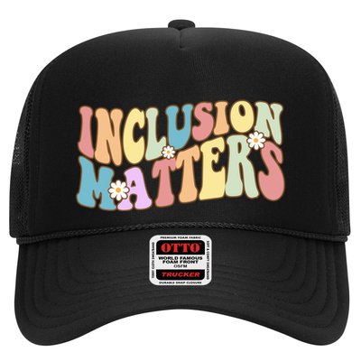 Inclusion Matters Autism Awareness Retro Floral Trucker Hat