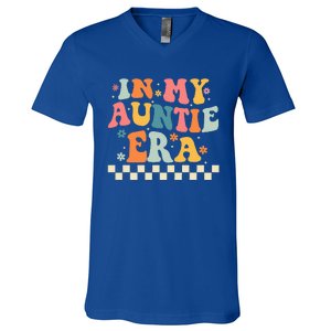 In My Auntie Era Announcement Favorite Aunt Mother  V-Neck T-Shirt