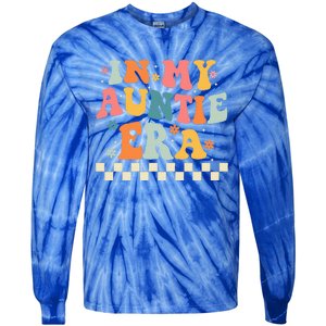 In My Auntie Era Announcement Favorite Aunt Mother  Tie-Dye Long Sleeve Shirt