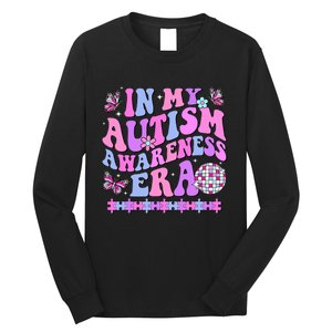 In My Autism Awareness Era Retro Disco In April We Wear Blue Long Sleeve Shirt