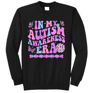 In My Autism Awareness Era Retro Disco In April We Wear Blue Sweatshirt