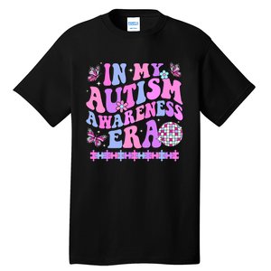 In My Autism Awareness Era Retro Disco In April We Wear Blue Tall T-Shirt