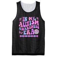 In My Autism Awareness Era Retro Disco In April We Wear Blue Mesh Reversible Basketball Jersey Tank