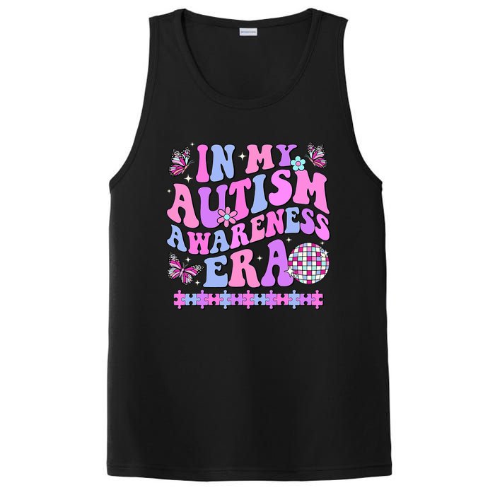 In My Autism Awareness Era Retro Disco In April We Wear Blue PosiCharge Competitor Tank