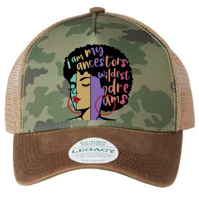 I'm My Ancestors' Wildest Dreams Black History Gift Legacy Tie Dye Trucker Hat