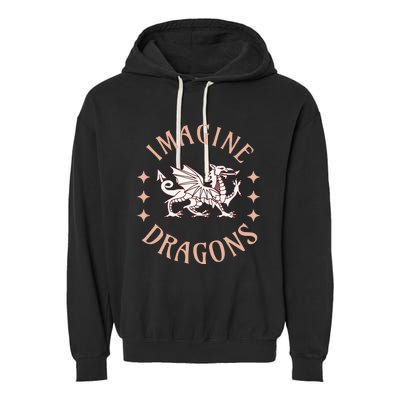 Imagine Magical And Mythical Fantasy Dragons For Garment-Dyed Fleece Hoodie